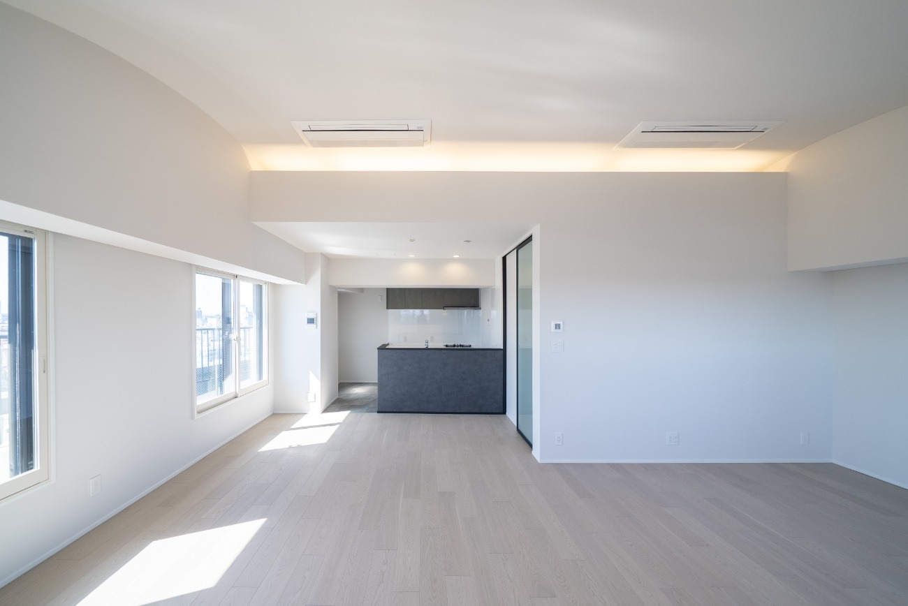 柔らかな光が出迎えてくれる、ホテルライクな空間